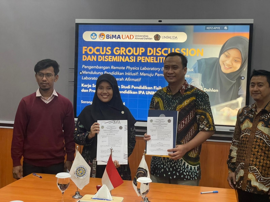 Pendidikan IPA UNIMUDA Teken Implementation Agreement Dengan Pendidikan Fisika UAD
